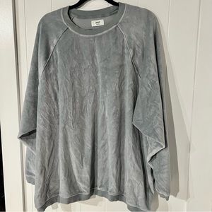 aerie • real obsessed velour pullover sweatshirt sweater